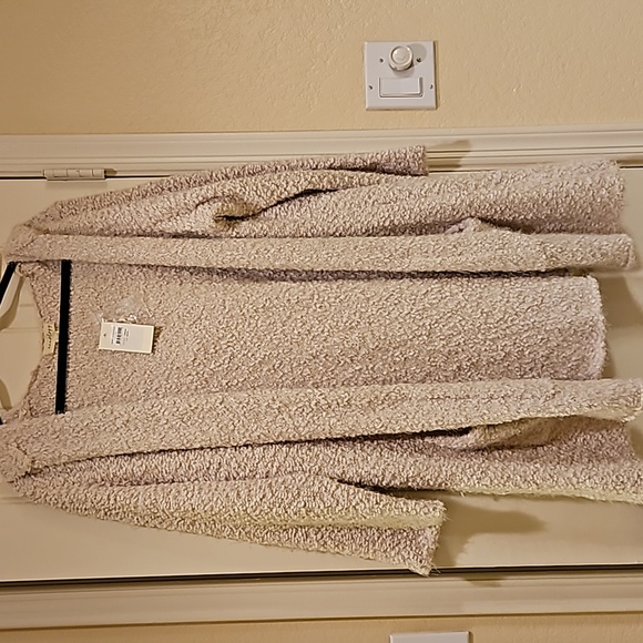 Aveology Cream colored NWT Super soft Hooded cardigan Size 22/24 - Picture 2 of 11